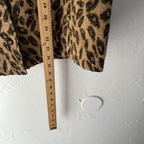 Coldwater Creek Vest Vintag XL Animal Print Button Front Pockets Casual Layering - Picture 5 of 7